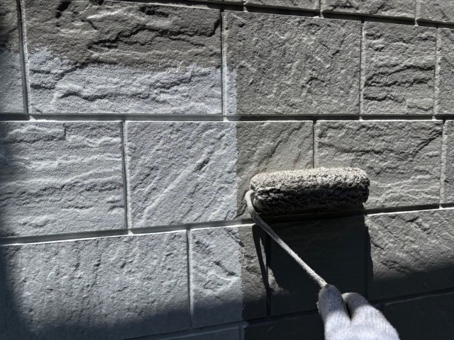 外壁塗装 上塗り作業