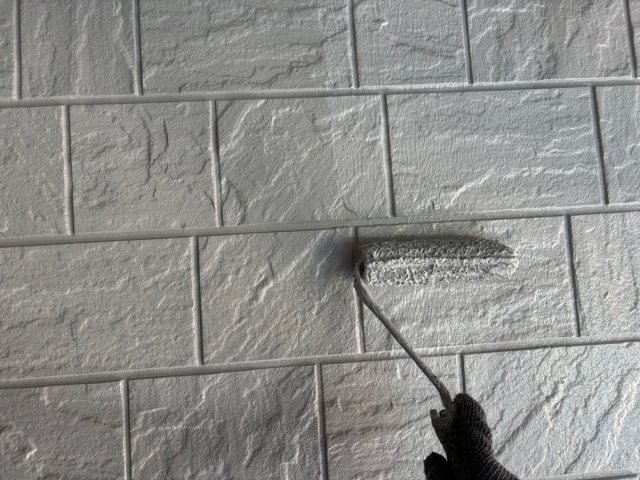 外壁塗装 上塗り作業