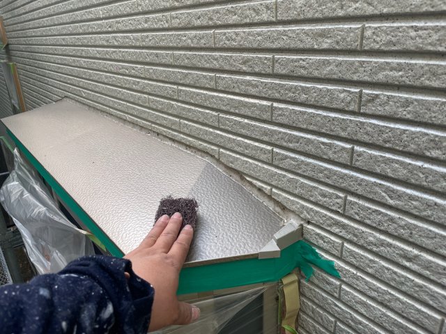 所沢市 出窓屋根 研磨