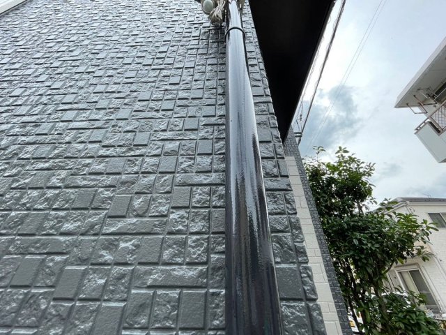 さいたま市桜区 屋根カバー外壁塗装 外壁 雨樋 完了 ミヤケン