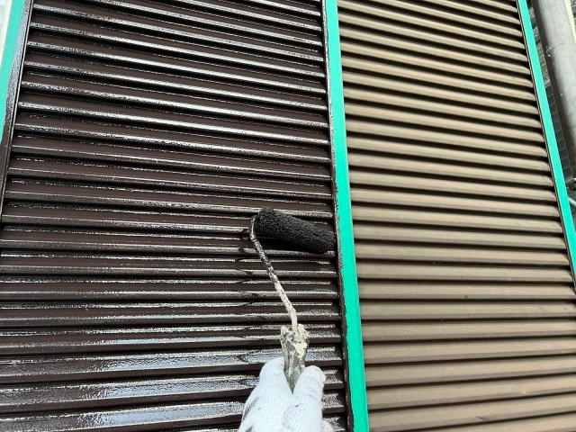 さいたま市桜区 雨戸 上塗り