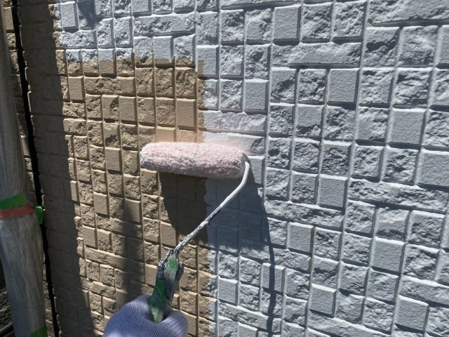 さいたま市桜区 屋根カバー外壁塗装 外壁 下塗り ミヤケン