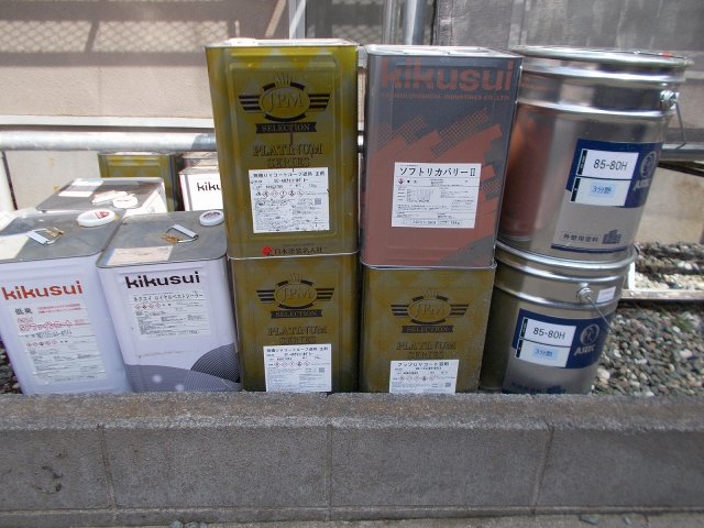 川越市 外壁塗装 塗料一式 ミヤケン