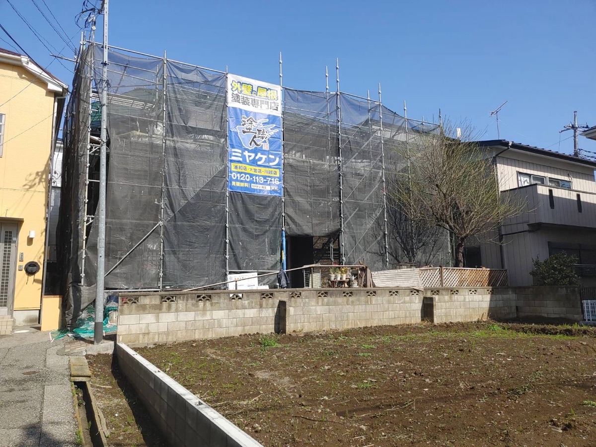 さいたま市岩槻区 足場組工事 ミヤケン
