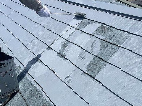 さいたま市見沼区 屋根下塗り作業