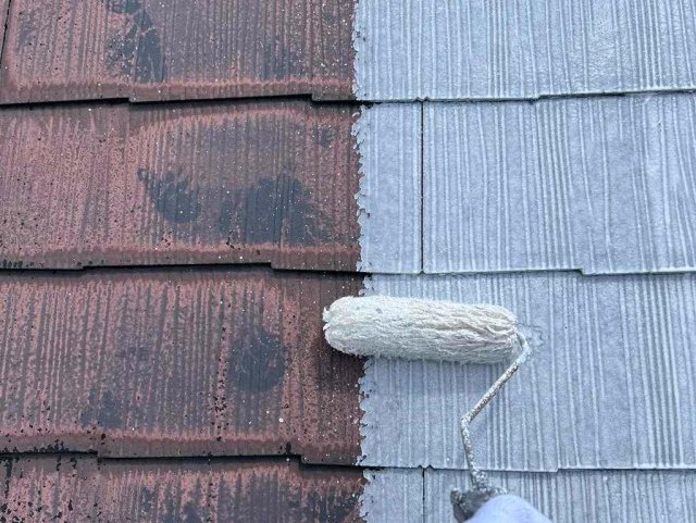 さいたま市中央区 屋根下塗り作業