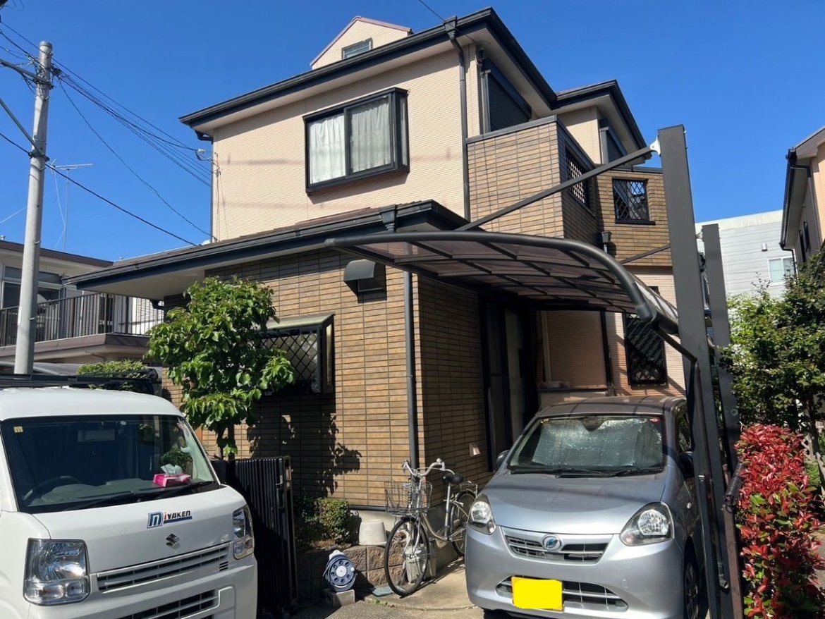 さいたま市中央区 全景写真 屋根外壁塗装