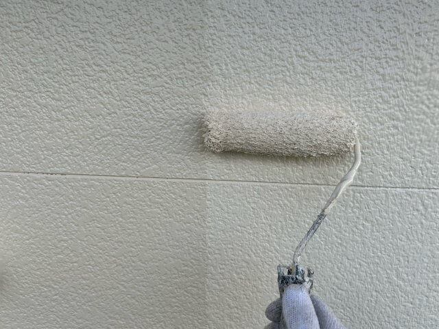 ふじみ野市 外壁上塗り作業