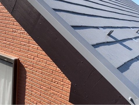 ふじみ野市 屋根外壁塗装 破風板完了 ミヤケン