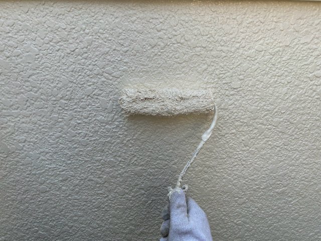 川越市 屋根外壁塗装 外壁 上塗り2 ミヤケン
