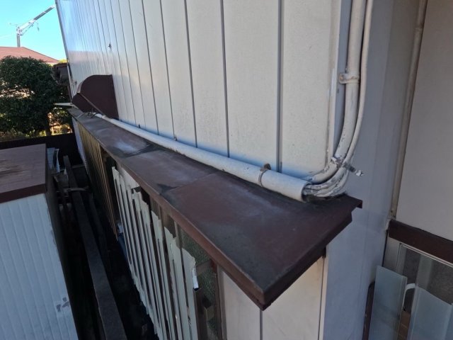 さいたま市大宮区 屋根外壁塗装 庇屋根 色あせ ミヤケン