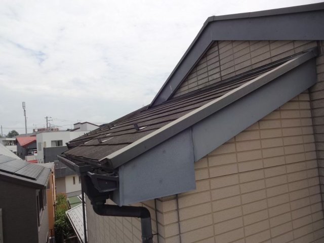 さいたま市浦和区 屋根外壁塗装 破風板 色あせ ミヤケン