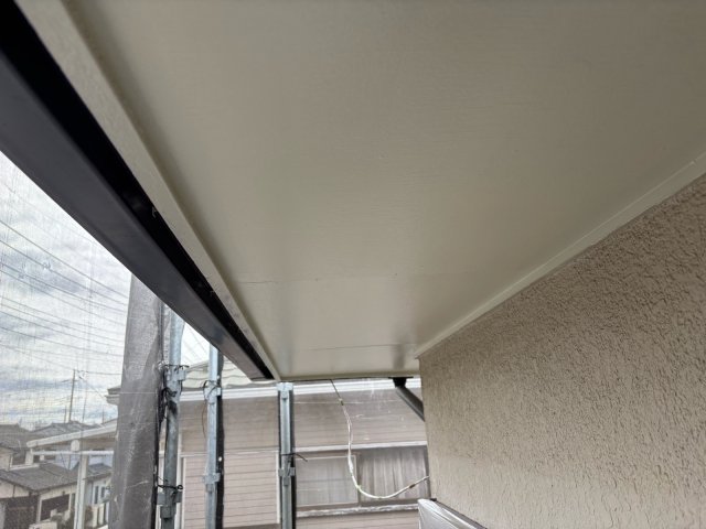 蓮田市桜台 屋根外壁塗装 軒裏天井 完了 ミヤケン
