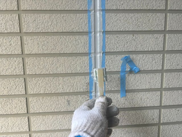 さいたま市浦和区 屋根外壁塗装 コーキング ヘラ押え ミヤケン