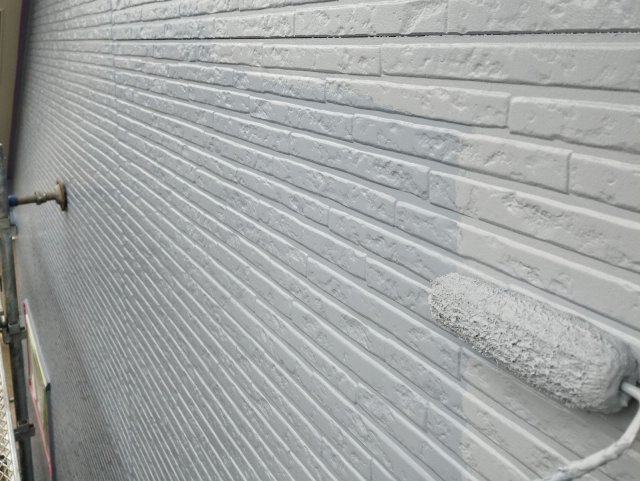 所沢市 外壁塗装 外壁 上塗り2 ミヤケン