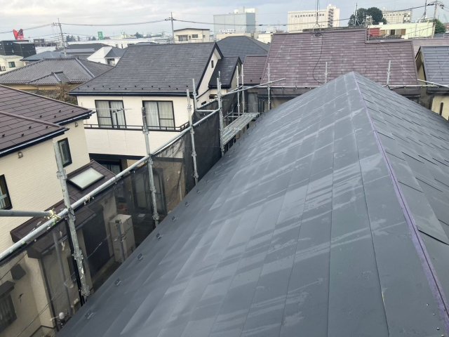 さいたま市北区 外壁塗装 屋根カバー4 ミヤケン
