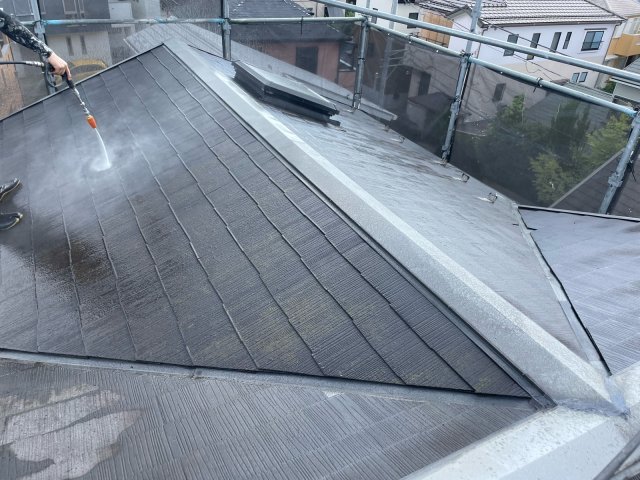 さいたま市浦和区 屋根外壁塗装 屋根 高圧洗浄 ミヤケン