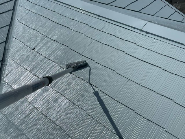 さいたま市浦和区 屋根外壁塗装 屋根 上塗り2 ミヤケン
