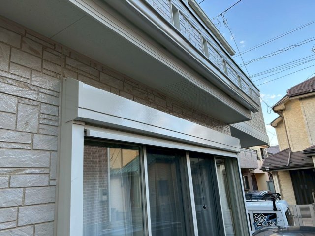 川越市寺尾 外壁塗装 シャッターボックス 完了 ミヤケン