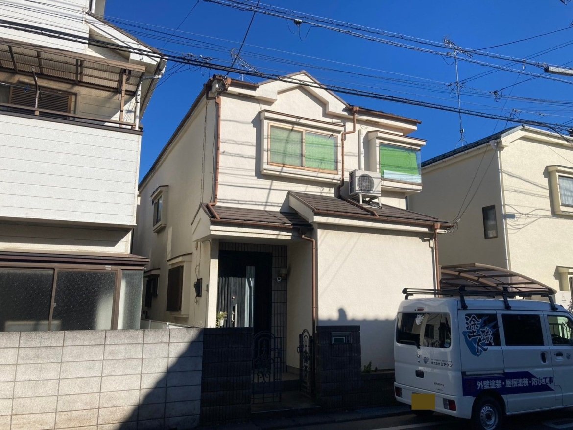 川越市 屋根外壁塗装 ビフォー ミヤケン