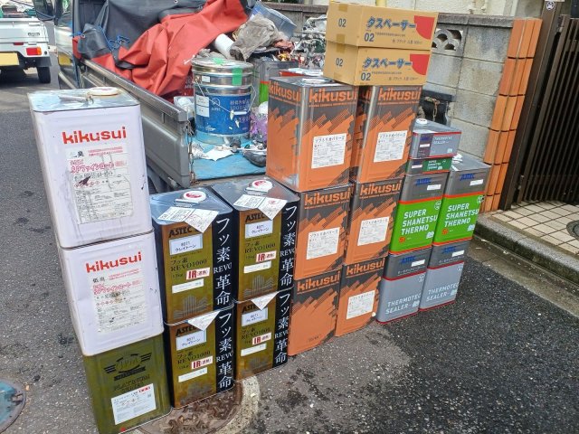 さいたま市桜区 屋根外壁塗装 材料一式 ミヤケン