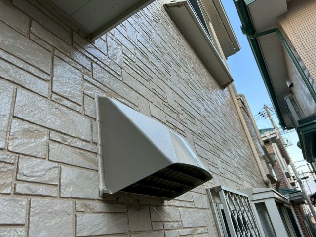 川越市寺尾 外壁塗装 換気フード 完了 ミヤケン