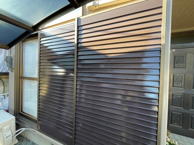 川越市小堤 屋根外壁塗装 雨戸 完了 ミヤケン