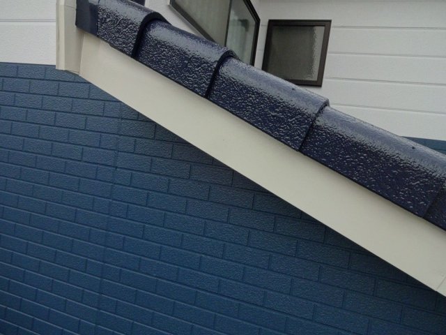 川越市宮元町 屋根外壁塗装 破風板 完了 ミヤケン