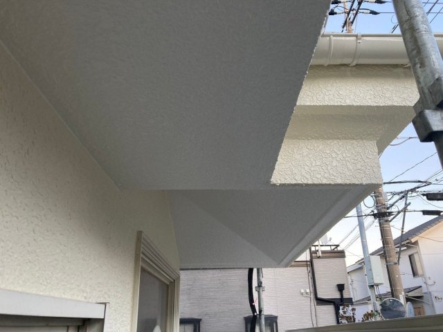 川越市霞ケ関北 屋根外壁塗装 軒裏天井 完了 ミヤケン