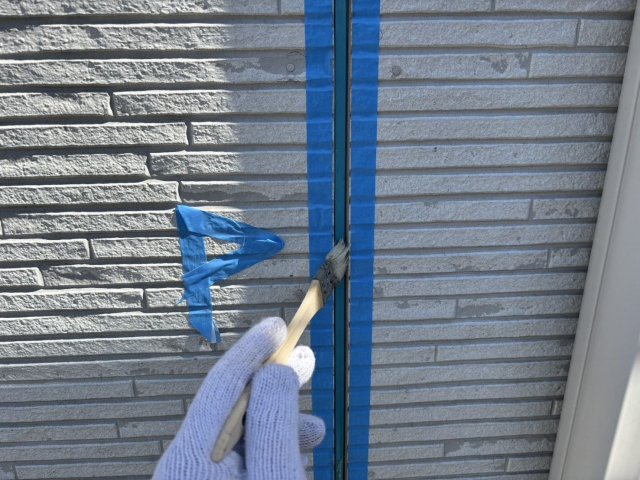 上尾市上尾村 外壁塗装 コーキング プライマー ミヤケン