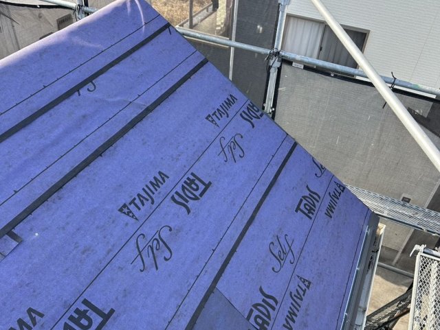 川越市大仙波 外壁塗装 屋根 防水シート ミヤケン