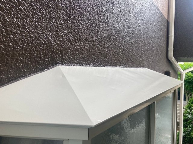 比企郡川島町 外壁塗装 出窓屋根 完了 ミヤケン