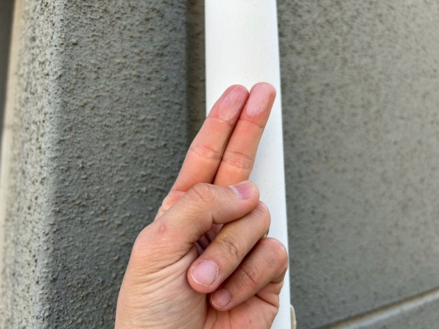 ふじみ野市新駒林 外壁塗装 雨樋 チョーキング ミヤケン