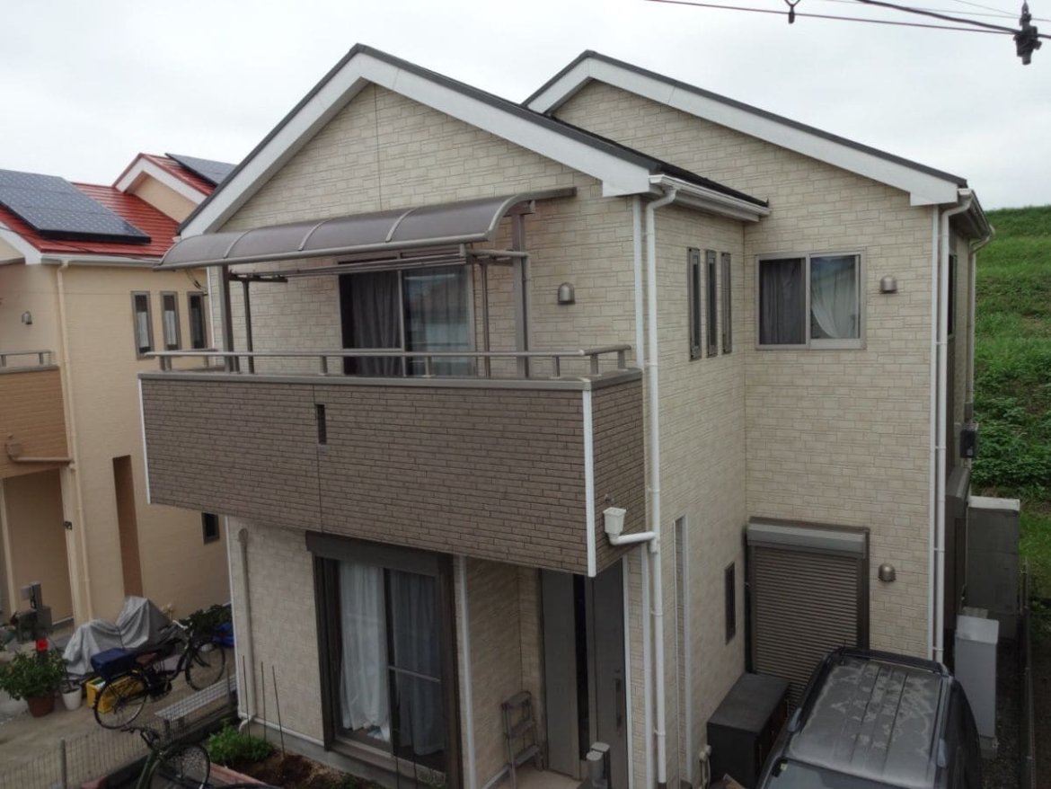 志木市上宗岡 屋根外壁塗装 ビフォー1 ミヤケン