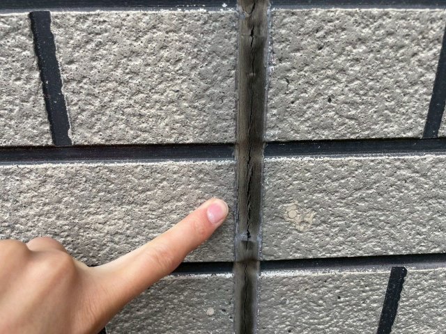 川越市宮元町 屋根外壁塗装 コーキング ひび ミヤケン