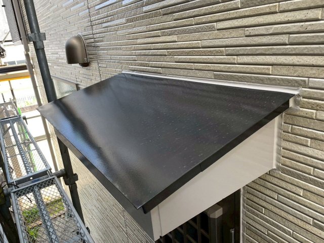 川越市南台 外壁塗装 庇屋根 完了 ミヤケン