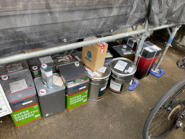狭山市入間川 屋根外壁塗装 材料一式 ミヤケン