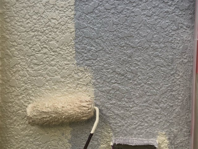 川越市霞ケ関北 屋根外壁塗装 外壁 下塗り1 ミヤケン