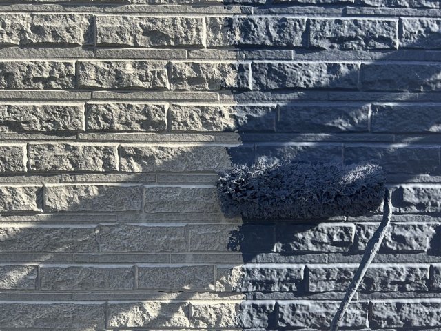 川越市大仙波 外壁塗装 外壁 上塗り1 ミヤケン
