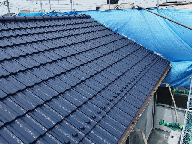 川越市宮元町 屋根外壁塗装 屋根 完了 ミヤケン