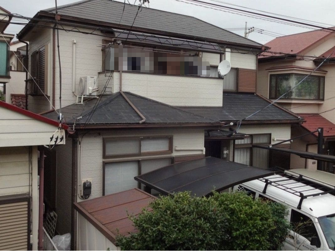 川越市小堤 屋根外壁塗装 ビフォー ミヤケン
