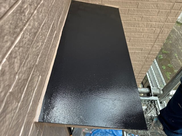さいたま市見沼区 屋根カバー外壁塗装 庇屋根 完了 ミヤケン
