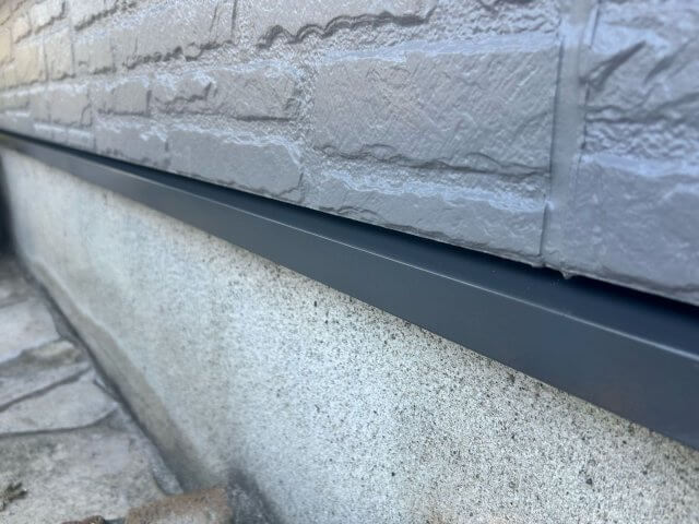 川越市今成 外壁塗装屋根カバー 水切り 完了 ミヤケン