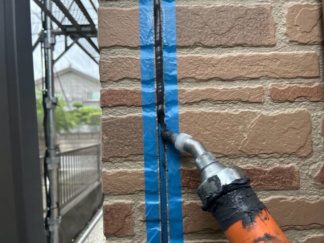 川越市今成 外壁塗装屋根カバー コーキング 充填 ミヤケン