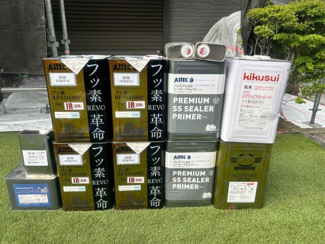 川越市今成 外壁塗装屋根カバー 材料一式 ミヤケン