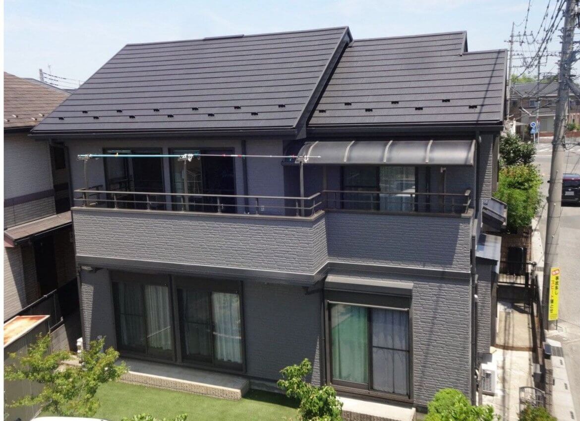 川越市今成 外壁塗装屋根カバー アフター1 ミヤケン