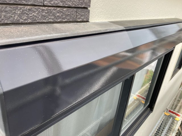 さいたま市桜区 屋根外壁塗装 シャッターボックス 完了 ミヤケン