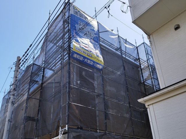 ふじみ野市 外壁塗装 足場 ミヤケン