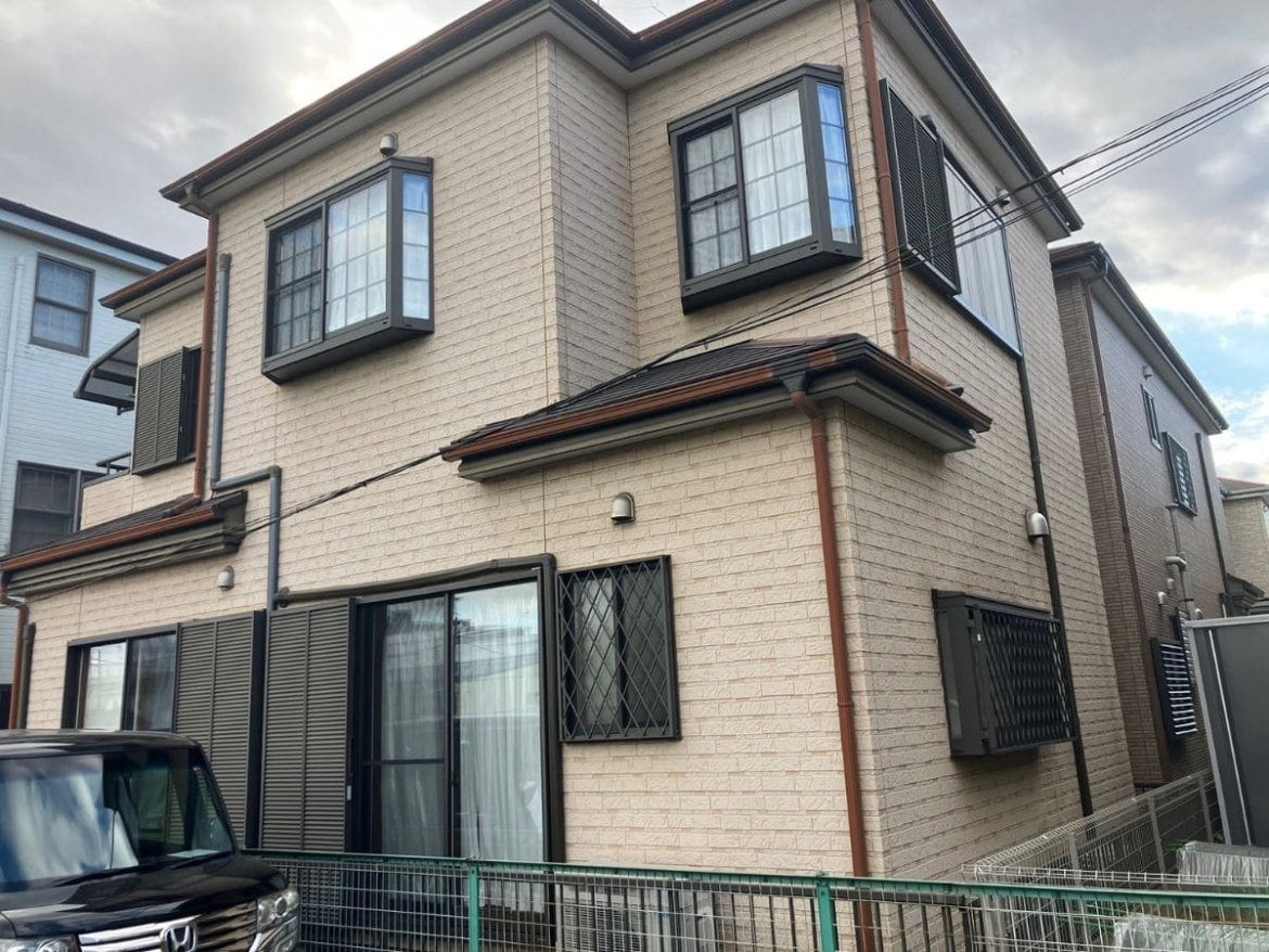 さいたま市桜区 外壁塗装屋根カバー ビフォー ミヤケン