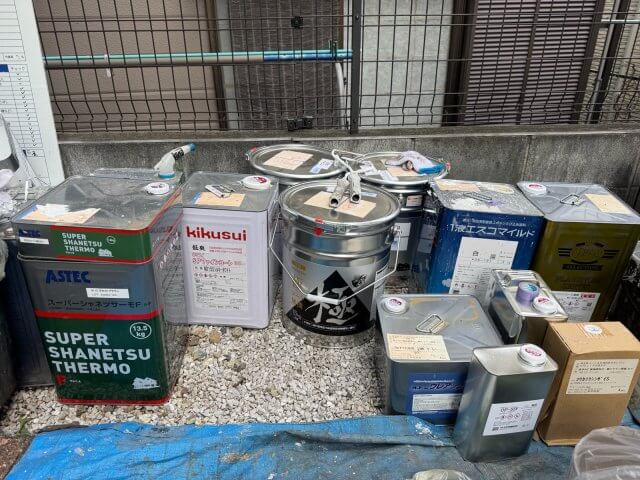 さいたさいたま市浦和区 外壁塗装 材料一式 ミヤケンま市浦和区 外壁塗装 材料一式 ミヤケン
